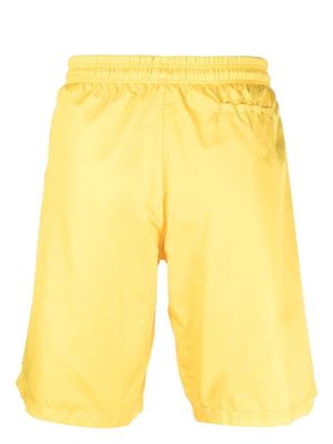 Philipp Plein short de bain à imprimé tête de mort - Jaune