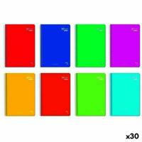 Set notitieboekjes Pacsa XTRA Din A4 80 Lakens 21,5 x 31,5 cm 5 Onderdelen (30 Stuks)