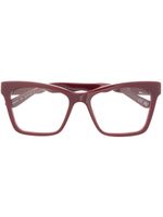 Balenciaga Eyewear lunettes de vue à monture carrée - Rouge - thumbnail