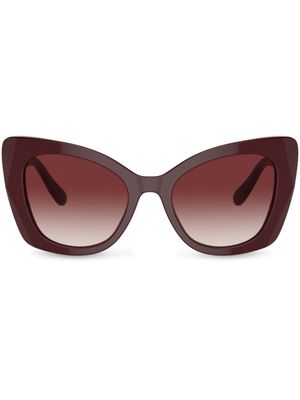 Dolce & Gabbana Eyewear lunettes de soleil à monture papillon - Rouge