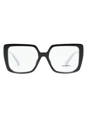 Miu Miu Eyewear lunettes de vue à monture oversize - Noir
