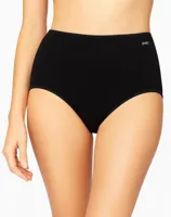 Dames Taille slip 23628 - Badstof kruisje - dames onderbroek, ondergoed - zwart, wit, huidskleur - thumbnail