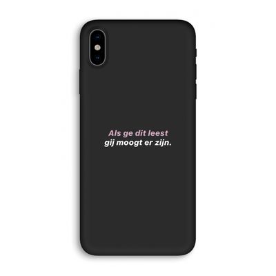 gij moogt er zijn: iPhone X Biologisch afbreekbaar hoesje