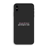 gij moogt er zijn: iPhone X Biologisch afbreekbaar hoesje