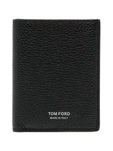 TOM FORD portefeuille pliant T Icon - Noir