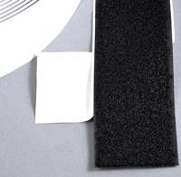 Klittenband klevend 50mm zwart lus 25m