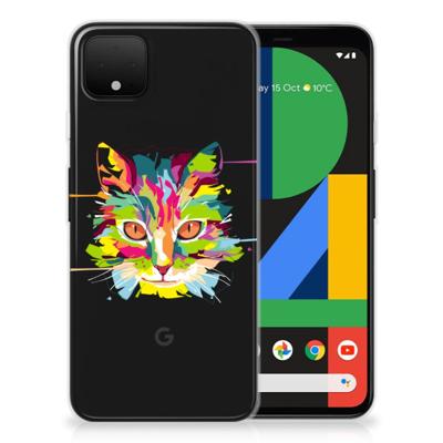 Google Pixel 4 XL Telefoonhoesje met Naam Cat Color Google Pixel 4 XL Telefoonhoesje met Naam Cat Color