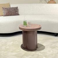 Brix Ronde Bijzettafel 'Noa' 43cm, kleur Vintage Roze