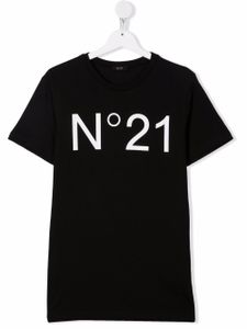 Nº21 Kids t-shirt à logo imprimé - Noir