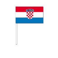 Zwaaivlaggetjes Kroatie 12 x 24 cm - thumbnail