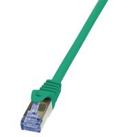 LogiLink CQ3095S RJ45 Netwerkkabel, patchkabel CAT 6A S/FTP 10.00 m Groen Vlambestendig, Snagless 1 stuk(s) - thumbnail