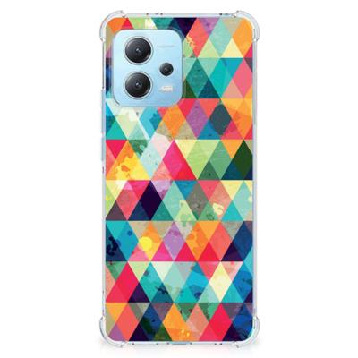 Xiaomi Redmi Note 12 5G Doorzichtige Silicone Hoesje Geruit Xiaomi Redmi Note 12 5G Doorzichtige Silicone Hoesje Geruit