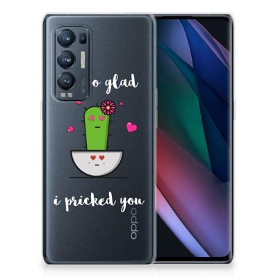 OPPO Find X3 Neo Telefoonhoesje met Naam Cactus Glad