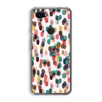 Tropical Dots: Google Pixel 3a Transparant Hoesje Tropical Dots: Google Pixel 3a Transparant Hoesje