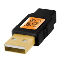 Tether Tools TetherPro USB A to Mini-B 8pin 30cm zwart - thumbnail