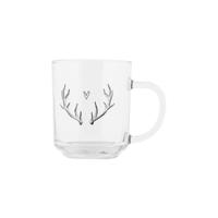 Clayre & Eef theeglas 11x8x9cm 200ml