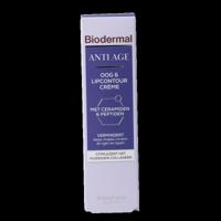 Biodermal Anti age oog- en lipcontour creme 15 Milliliter