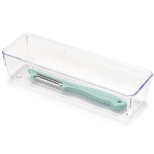 Lade organizer Skuff - transparant - kunststof - 23 x 7,5 x 5 cm - modulair - ladeverdeler