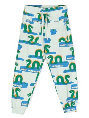 Mini Rodini pantalon de jogging Loch Ness à imprimé - Vert