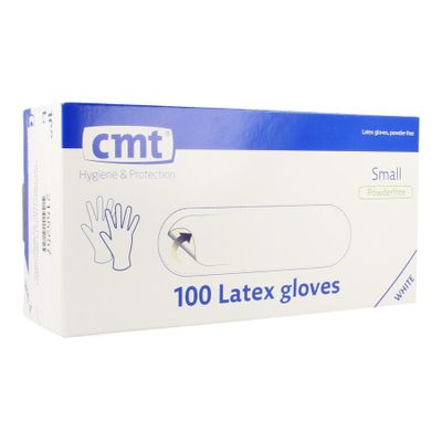 Cmt Handschoenen Latex Wit Pf S 100