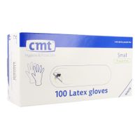 Cmt Handschoenen Latex Wit Pf S 100