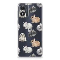TPU Hoesje voor Motorola Moto E13 Konijntjes