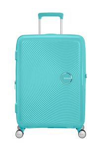 American Tourister Sounbox Spinner Expandable Koffer Harde schaal Blauw 71,5 l Polypropyleen (PP)