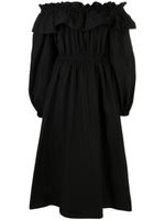 Ulla Johnson robe Adelina à volants - Noir