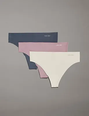 Calvin Klein 3-pack naadloze dames strings - Seamless multipack dames onderbroeken - Calvin Klein strings