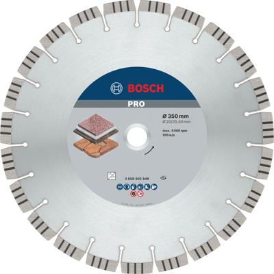 Bosch Accessoires Diamantdoorslijpschijf Best for Stone 350 x 20,00+25,40 x 3,2 x 15 mm 1st - 2608602648
