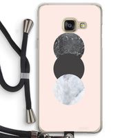 Marmeren cirkels: Samsung Galaxy A3 (2016) Transparant Hoesje met koord