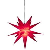 Konstsmide 5970-550 Kerstster Ster Warmwit LED Rood Energielabel: G (A - G) Konstsmide 5970-550 Kerstster Ster Warmwit LED Rood Energielabel: G (A - G)