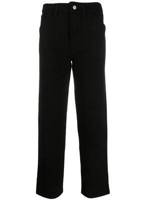 Barrie pantalon évasé à taille haute - Noir