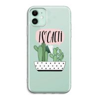 I love cacti: iPhone 11 Transparant Hoesje