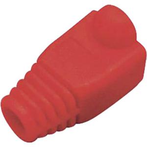 BKL Electronic RJ45-connector Cat. 6A met knikbescherming 143307 Knikbeschermingsmof Aantal polen: 8P8C Rood 1 stuk(s)