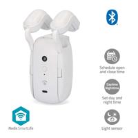 Nedis SmartLife Gordijnrobot | Roede | Gordijnen | Batterij Gevoed / USB Gevoed | 4000 mAh | Bluetooth® | Wit - BTMC10WT1PC
