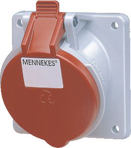 Mennekes CEEform Rood cee-contactdoos, aanbouw, kunststof, rood, IEC-stroomsterkte