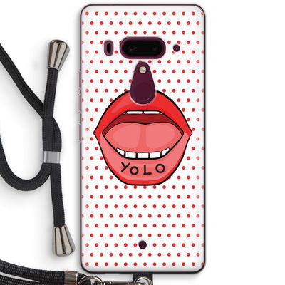 Yolo Denise: HTC U12+ Transparant Hoesje met koord