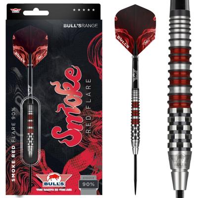 Bulls Smoke 90% Red Flare - Dartpijlen