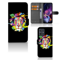 Motorola Moto G54 Leuk Hoesje Lion Color - thumbnail