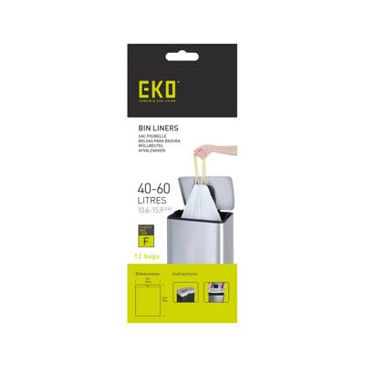 EKO afvalzak type f 40-60 liter rol met 12 afvalzakken