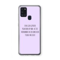 Tequila: Samsung Galaxy A21s Transparant Hoesje