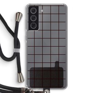 Rooster: Samsung Galaxy S21 FE Transparant Hoesje met koord