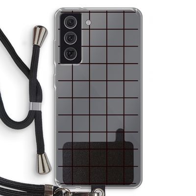 Rooster: Samsung Galaxy S21 FE Transparant Hoesje met koord