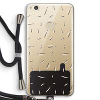 Hipster stripes: Huawei Ascend P8 Lite (2017) Transparant Hoesje met koord