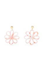 Cult Gaia boucles d'oreilles pendantes à fleurs - Rose