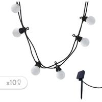 Ghirlanda di luci solari - LUMISKY - PARTY MILKY SOLAR - 5,70 m - 8 modalità - 10 globi LED bianco caldo