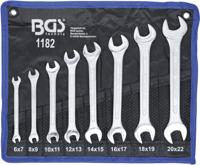 BGS technic double open end spanner set 8 pieces