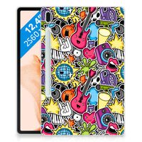 Samsung Galaxy Tab S7FE Leuke Siliconen Hoes Punk Rock - thumbnail