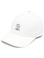 Brunello Cucinelli casquette à motif brodé - Blanc